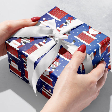 Here Comes Santa Christmas Gift Wrap by Present Paper - Vysn