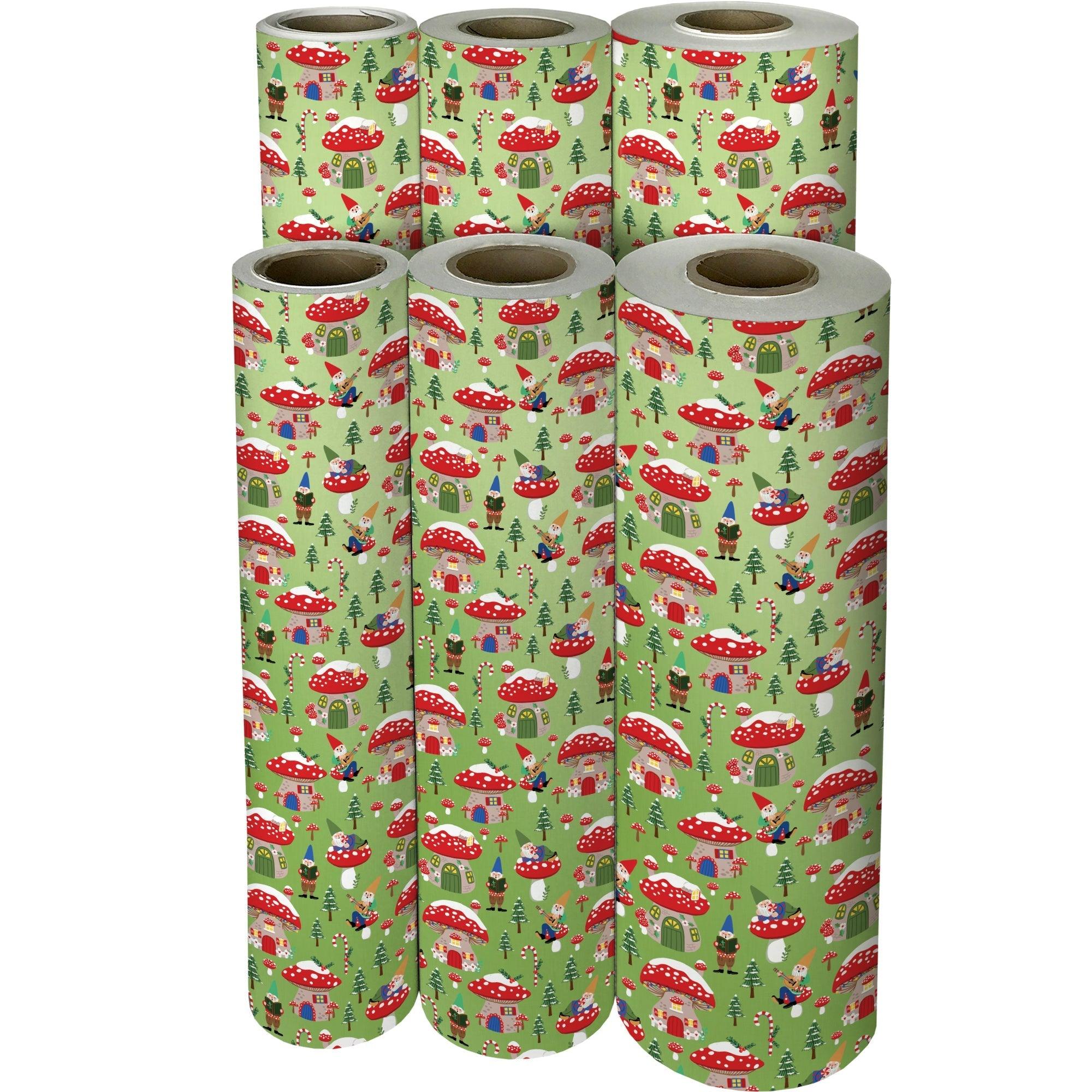 Holiday Gnomes Christmas Gift Wrap by Present Paper - Vysn
