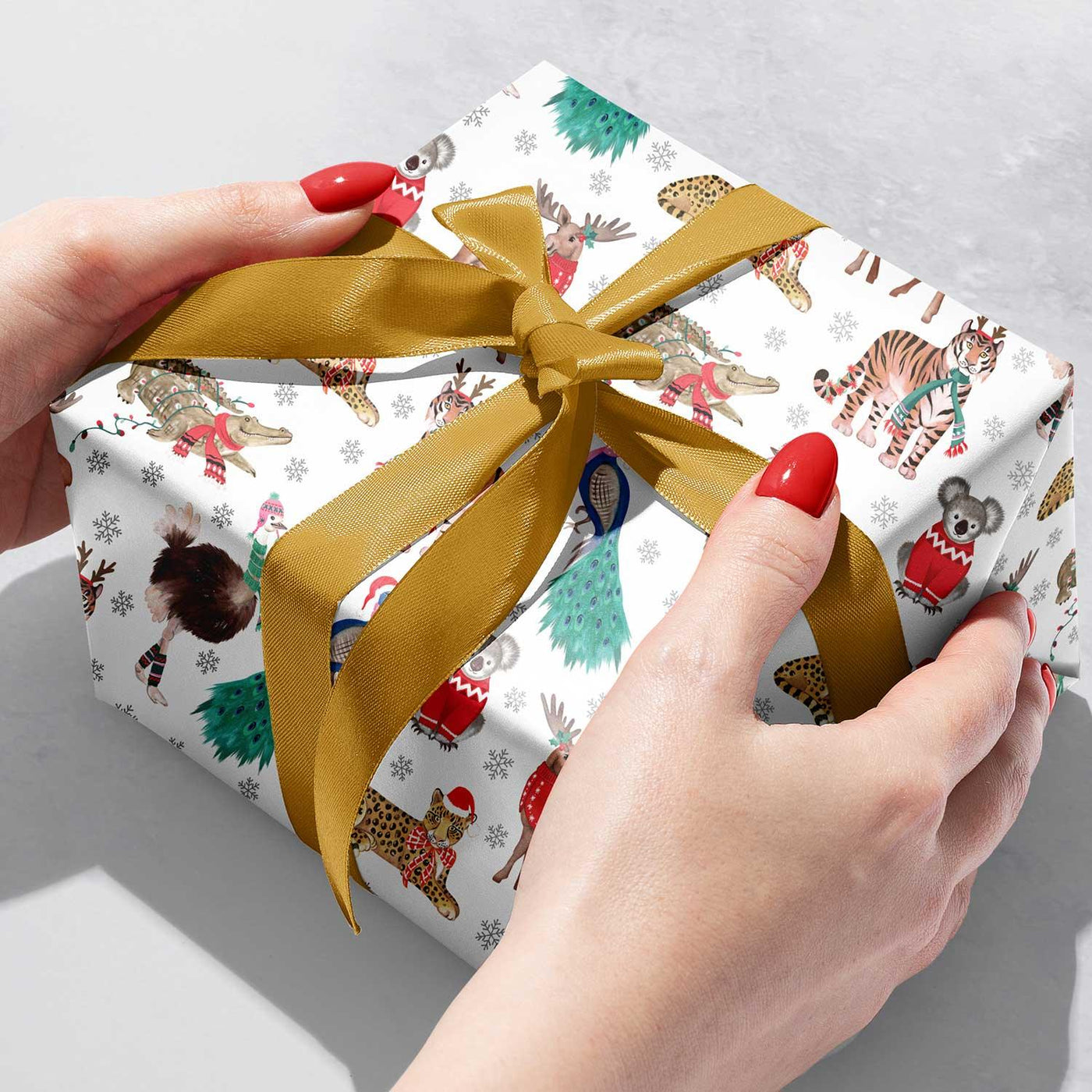 Holiday Safari Christmas Gift Wrap by Present Paper - Vysn