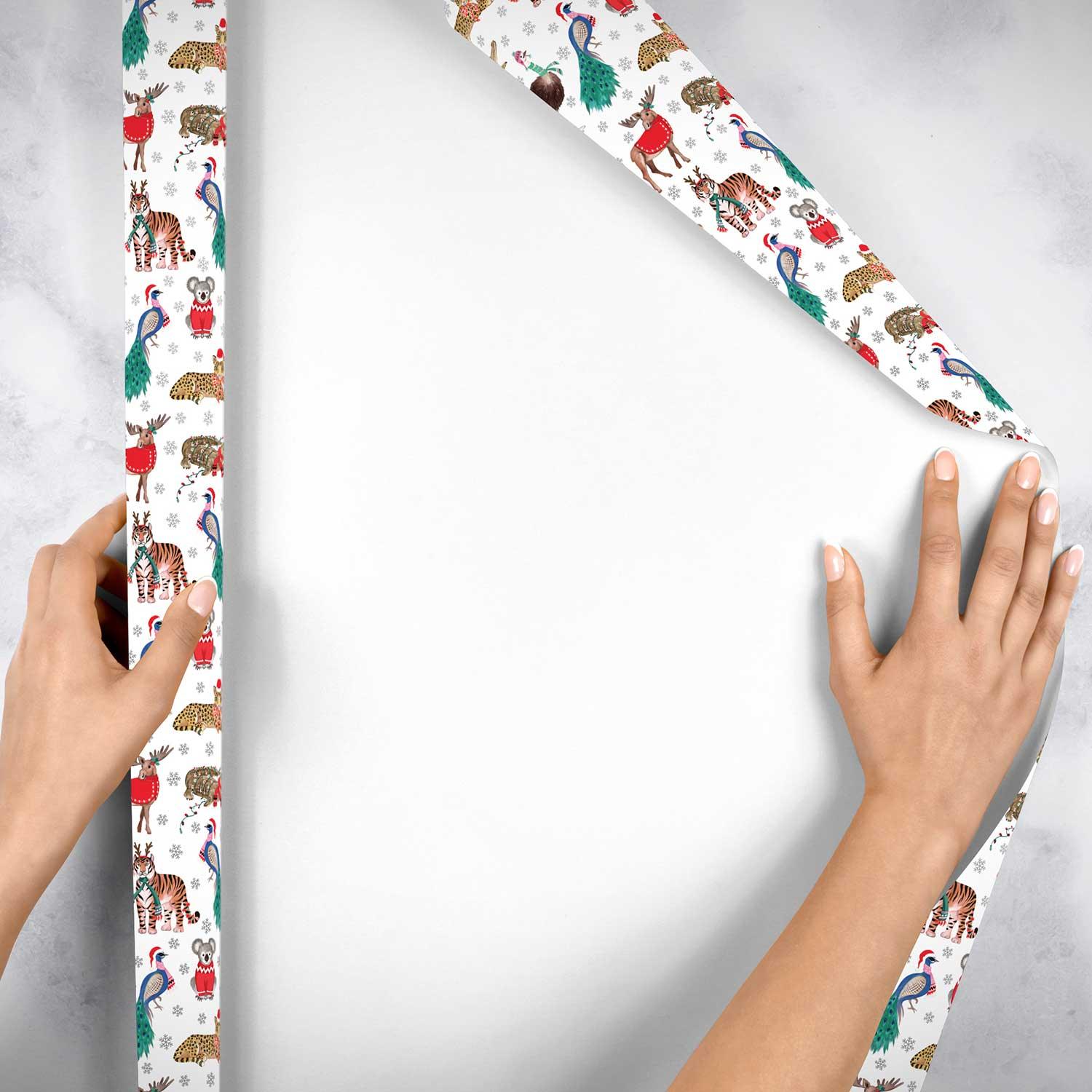 Holiday Safari Christmas Gift Wrap by Present Paper - Vysn