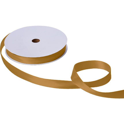 Jillson & Roberts Double-Faced Satin Ribbon, 1" Wide x 100 Yards, Gold by Present Paper - Vysn
