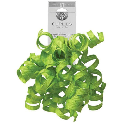 Jillson & Roberts Grosgrain Curlie Gift Bows, Lime by Present Paper - Vysn