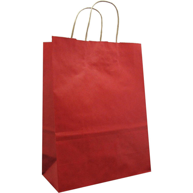 Jillson & Roberts Large Kraft Bags, Red by Present Paper - Vysn
