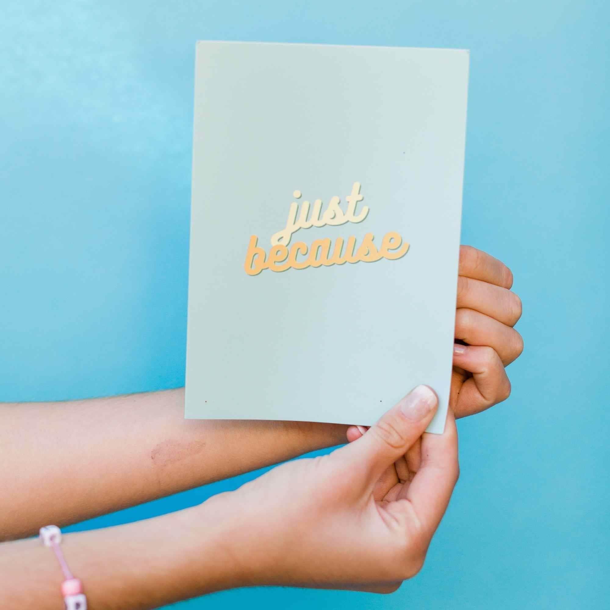 Just Because - Glitter Bomb Card by DickAtYourDoor - Vysn