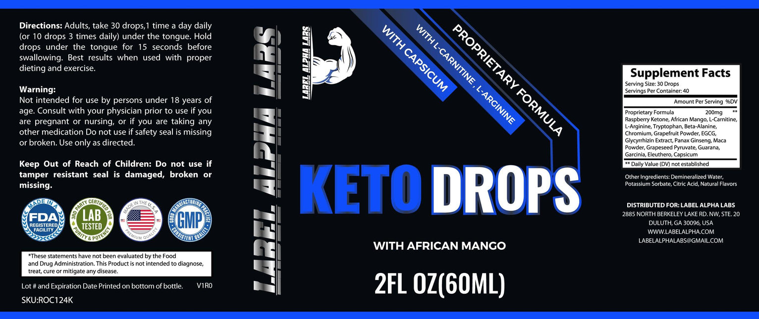 Keto Drops by Label Alpha - Vysn