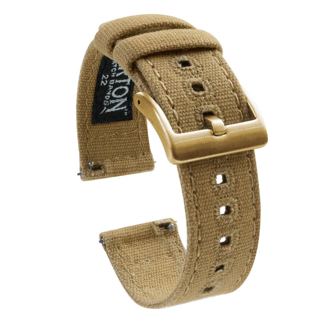 Khaki | Crafted Canvas by Barton Watch Bands - Vysn