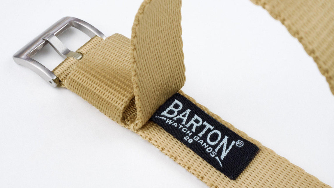Khaki Tan | Elite Nylon NATO® Style by Barton Watch Bands - Vysn