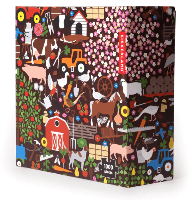 Kikkerland 1000 Piece Farm Puzzle by Quirky Crate - Vysn