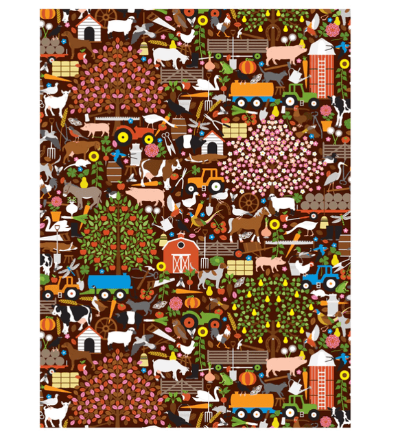Kikkerland 1000 Piece Farm Puzzle by Quirky Crate - Vysn