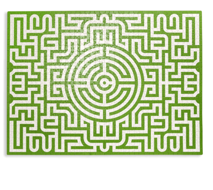 Kikkerland 1000 Piece Labyrinth Puzzle by Quirky Crate - Vysn