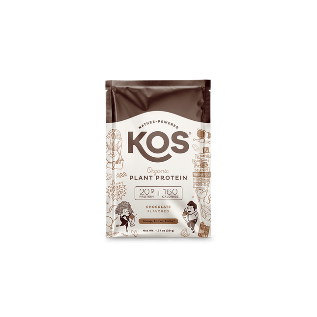 KOS Organic Plant Protein, Chocolate, Single Serving by KOS.com - Vysn