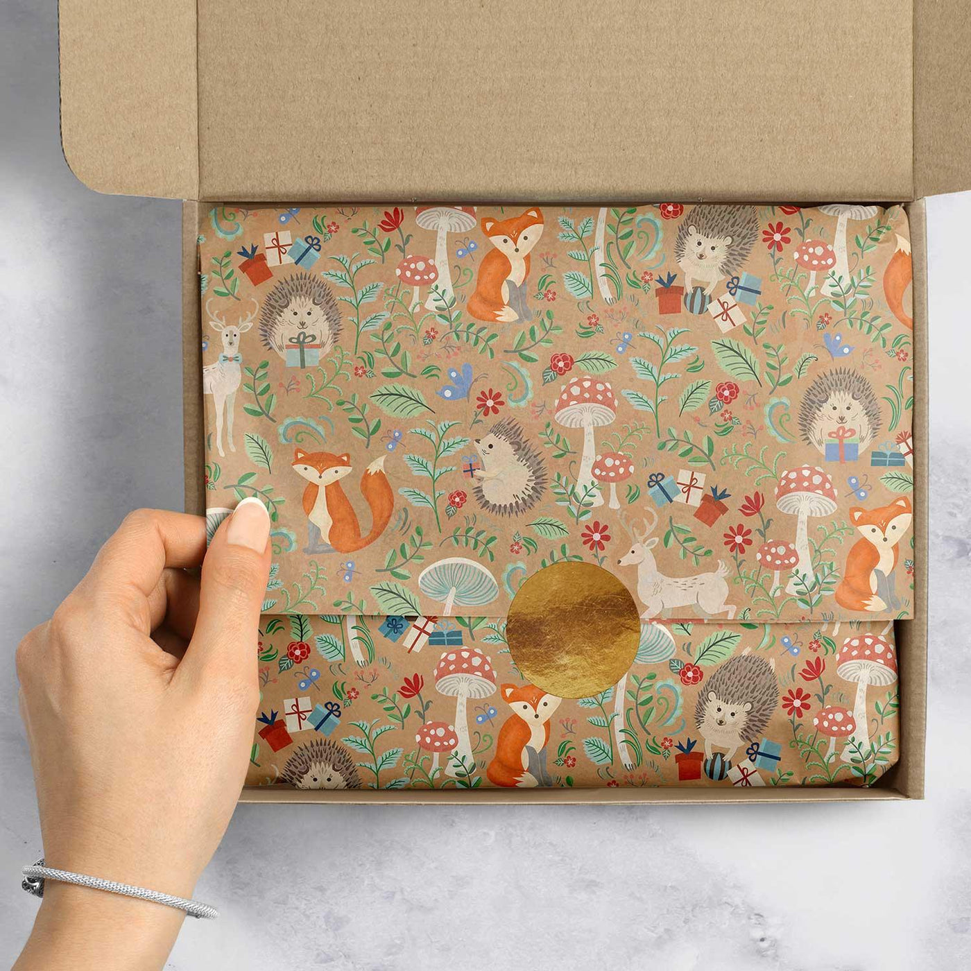 Krafty Fox 20" x 30" Baby Gift Tissue Paper by Present Paper - Vysn