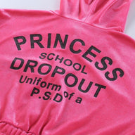 Land of Nostalgia Princess School Dropout Uniform Print Velvet Women's Long Sleeve Sweatpants by Land of Nostalgia - Vysn