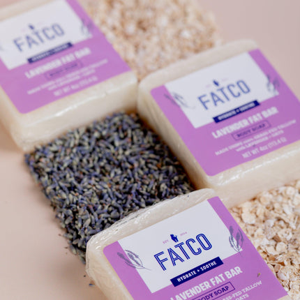 Lavender Fat Bar, 4 Oz by FATCO Skincare Products - Vysn