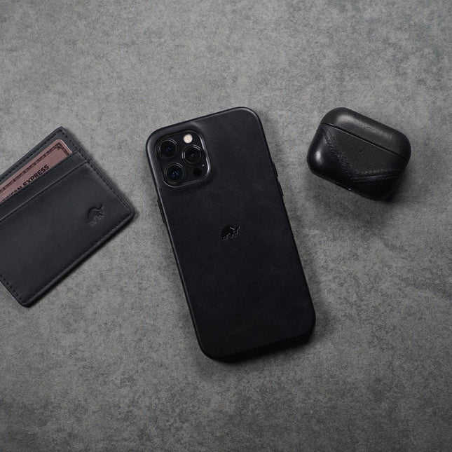 Leather AirPods Cases - BLACK EDITION by Bullstrap - Vysn