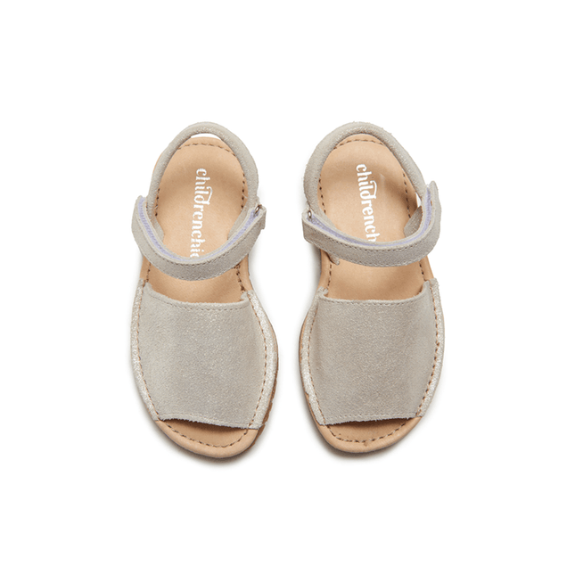 Leather Sandals in Nude Shimmer by childrenchic - Vysn