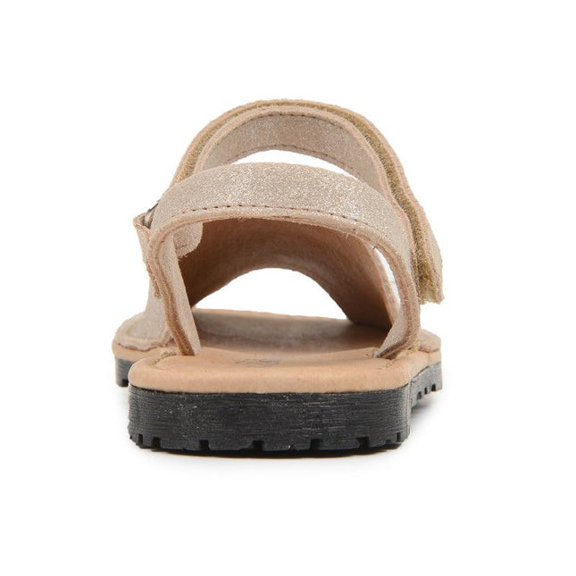 Leather Sandals in Nude Shimmer by childrenchic - Vysn