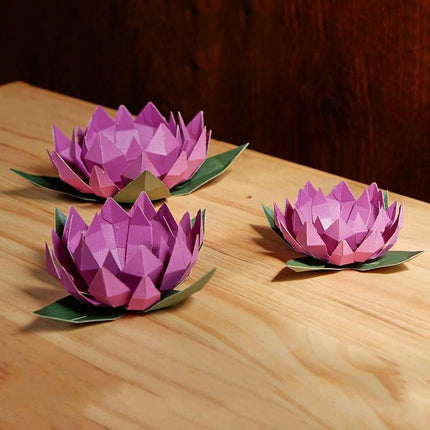 Lotus Paper Craft Flower - Low Poly by PAPERCRAFT WORLD - Vysn