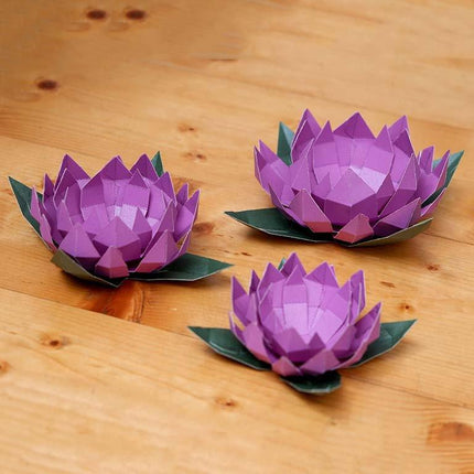 Lotus Paper Craft Flower - Low Poly by PAPERCRAFT WORLD - Vysn