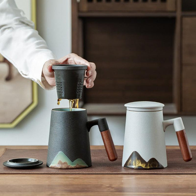 LUWU Mountain Ceramic Tea Mug by Blak Hom - Vysn