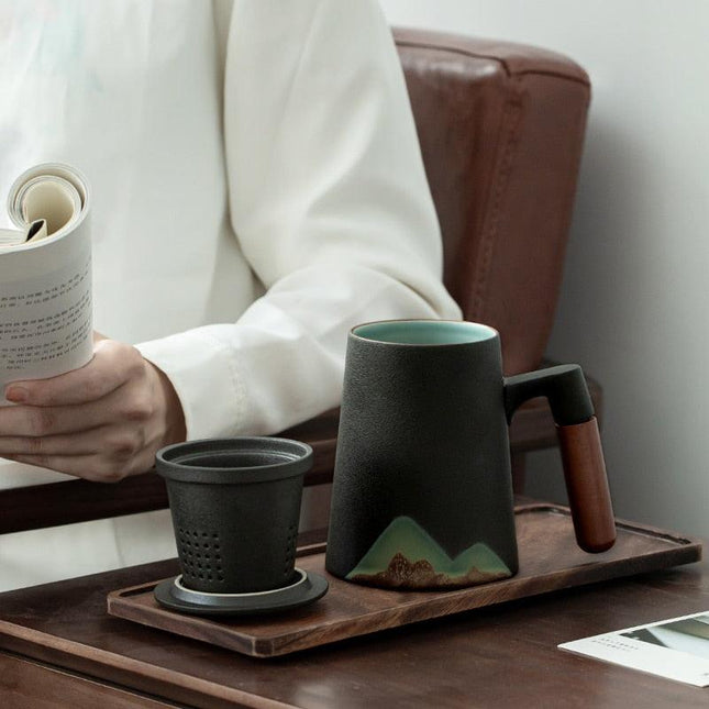 LUWU Mountain Ceramic Tea Mug by Blak Hom - Vysn