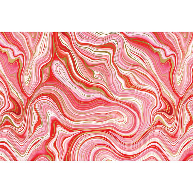 Marbleized Red 20" x 30" Christmas Gift Tissue Paper by Present Paper - Vysn