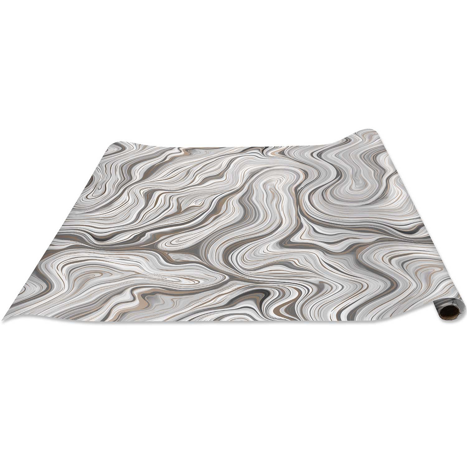 Marbleized Silver Gift Wrap by Present Paper - Vysn