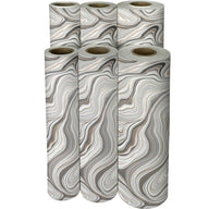 Marbleized Silver Gift Wrap by Present Paper - Vysn