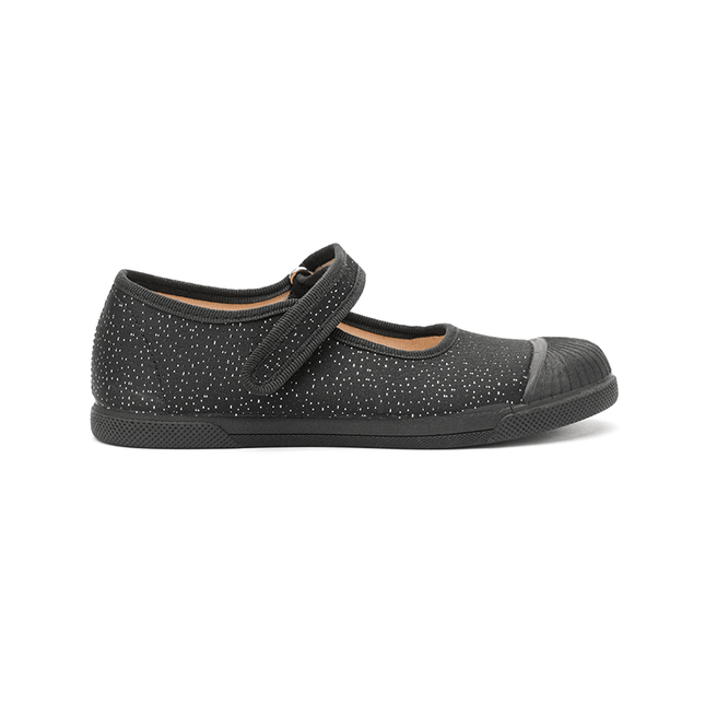 Mary Jane Captoe Sneakers in Black Dots by childrenchic - Vysn