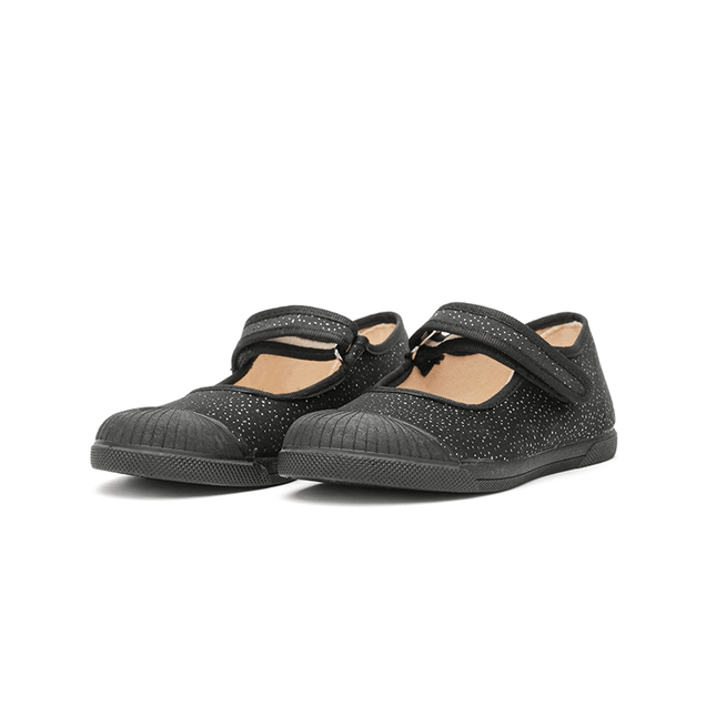 Mary Jane Captoe Sneakers in Black Dots by childrenchic - Vysn