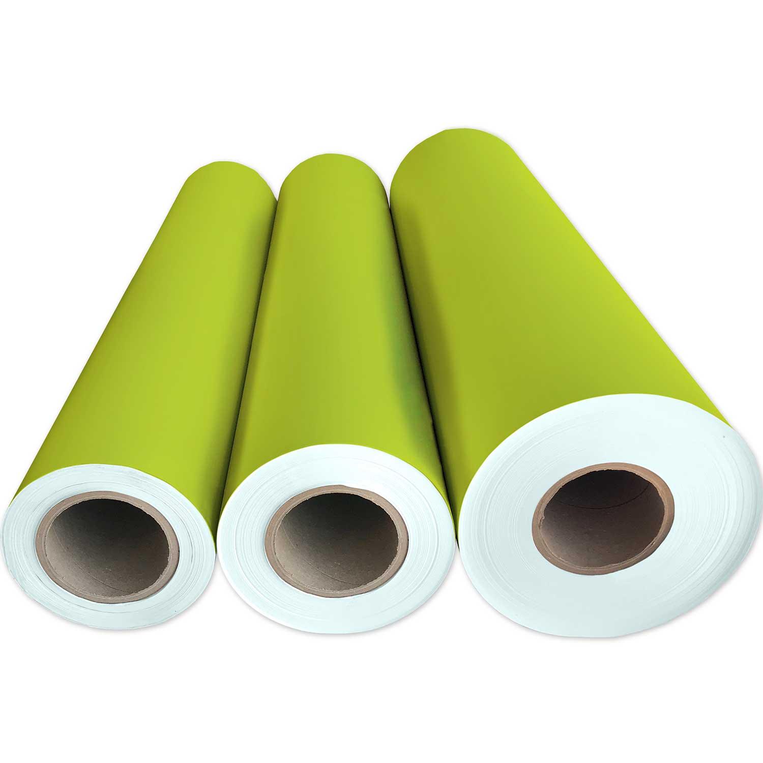Matte Lime Green Gift Wrap by Present Paper - Vysn