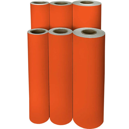 Matte Orange Gift Wrap by Present Paper - Vysn