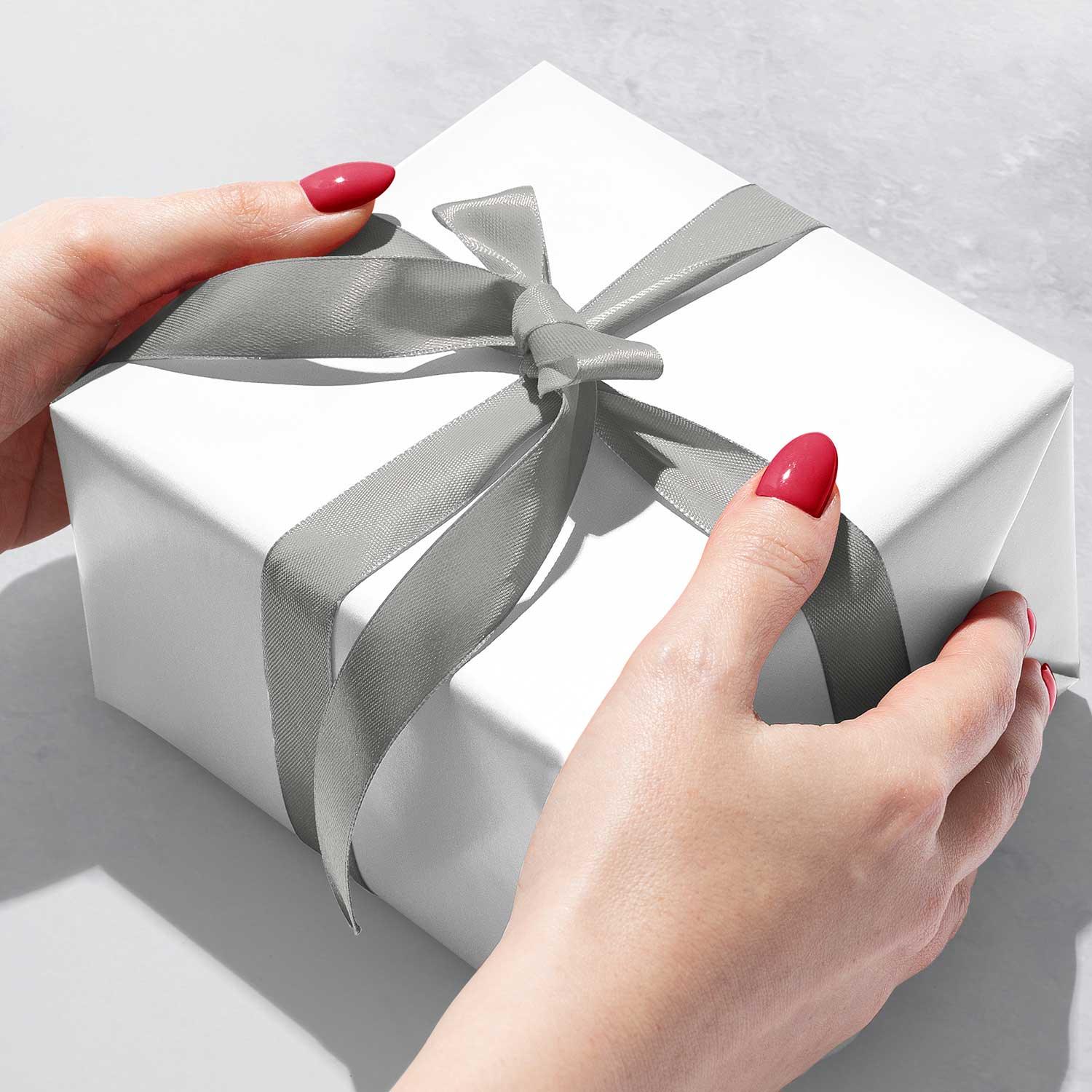 Matte White Gift Wrap by Present Paper - Vysn