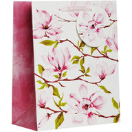 Medium Gloss Floral Gift Bags, Magnolia by Present Paper - Vysn