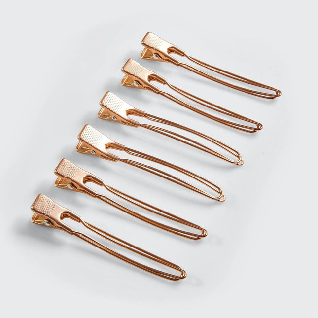 Metal Blow Dry Clips 6pc (Gold) by KITSCH - Vysn
