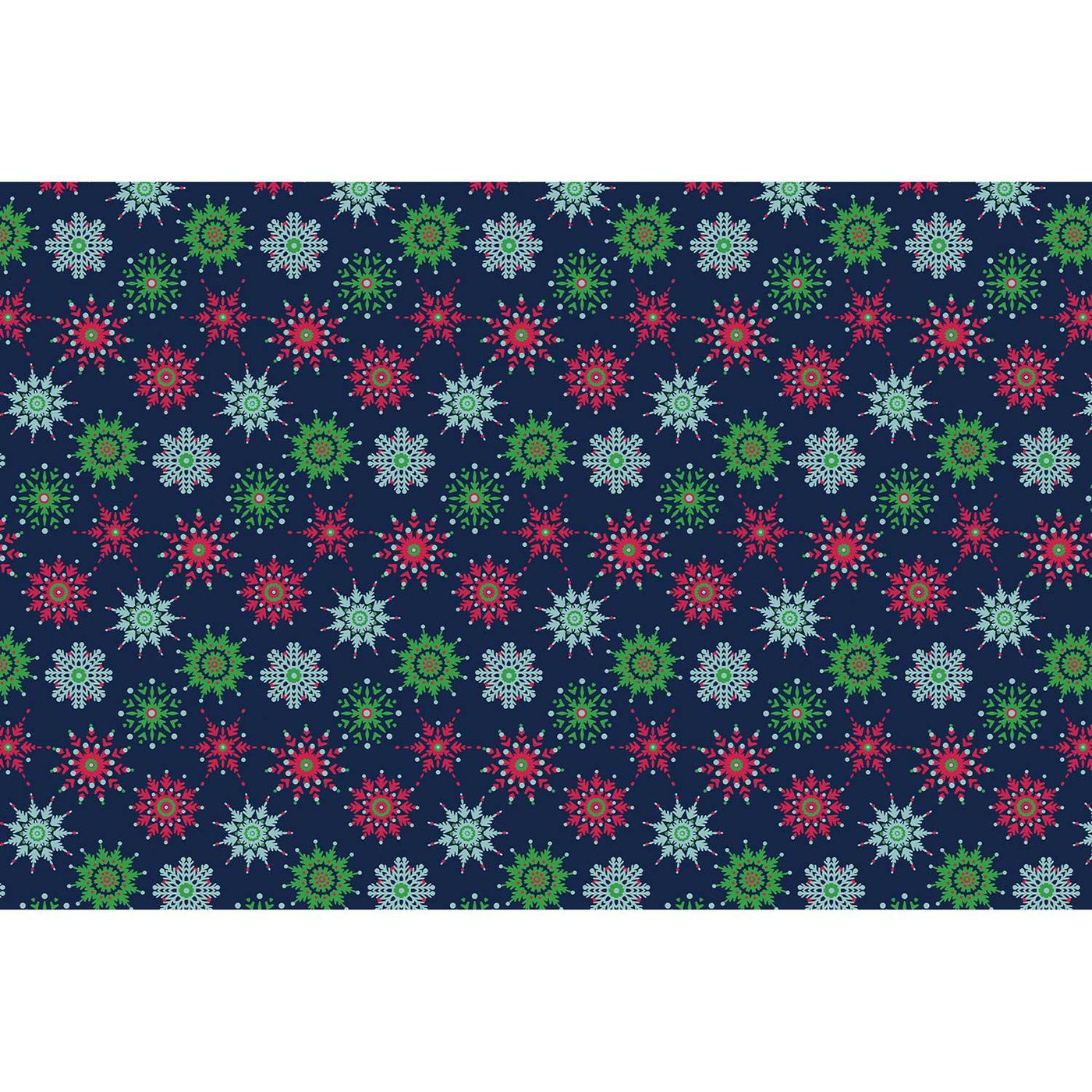 Midnight Snowflakes 20" x 30" Christmas Gift Tissue Paper by Present Paper - Vysn