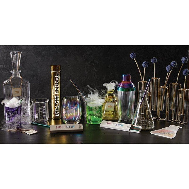 Mixology Beaker Drinking Glasses | Set of 4 | Laboratory Beaker Style Liquor Tumblers by The Bullish Store - Vysn