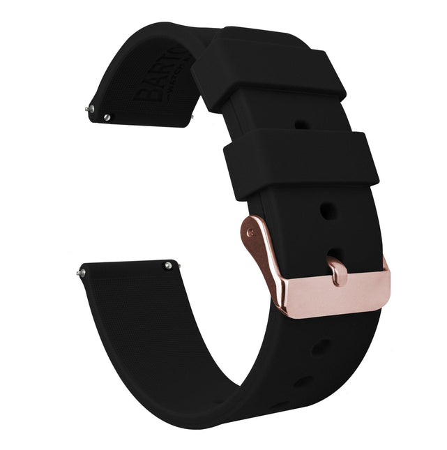Mobvoi TicWatch | Silicone | Black by Barton Watch Bands - Vysn