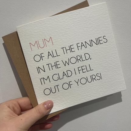 Mum Of All The Mothers Day Cute Funny Humorous Hammered Card & Envelope by WinsterCreations™ Official Store - Vysn