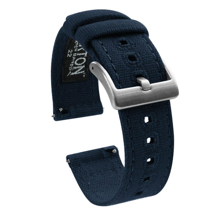 Navy Blue | Crafted Canvas by Barton Watch Bands - Vysn
