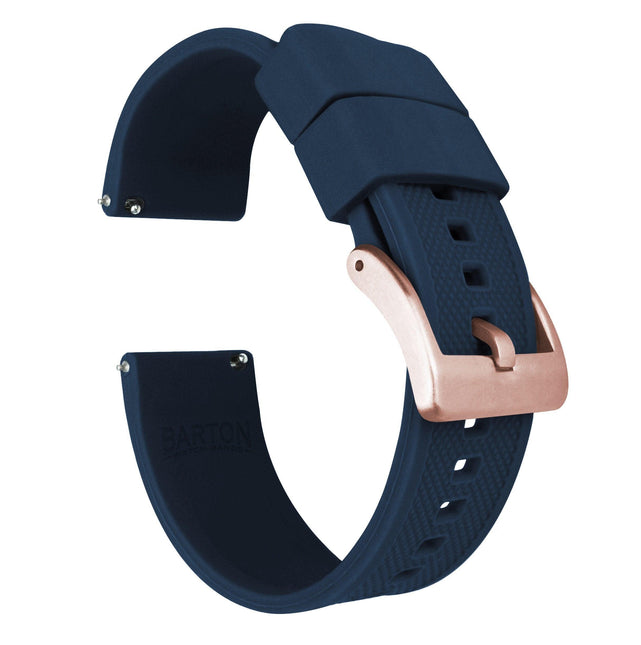 Navy Blue | Elite Silicone by Barton Watch Bands - Vysn