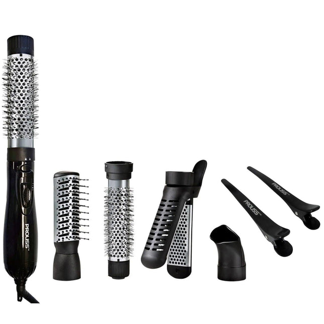 AirStyler 4-in-1 Interchangeable Styling Set w/ Sectioning Hair Clips - Vysn