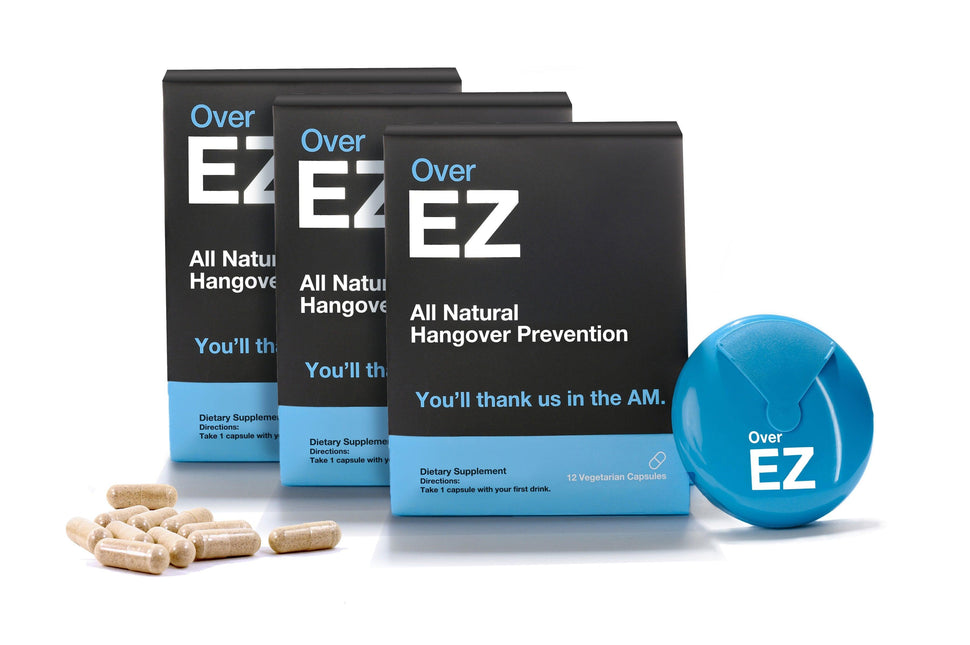 Over EZ Liver Detox Party Recovery Pill – 12 CT, Milk Thistle, Cysteine, DHM by EZ Lifestyle - Vysn