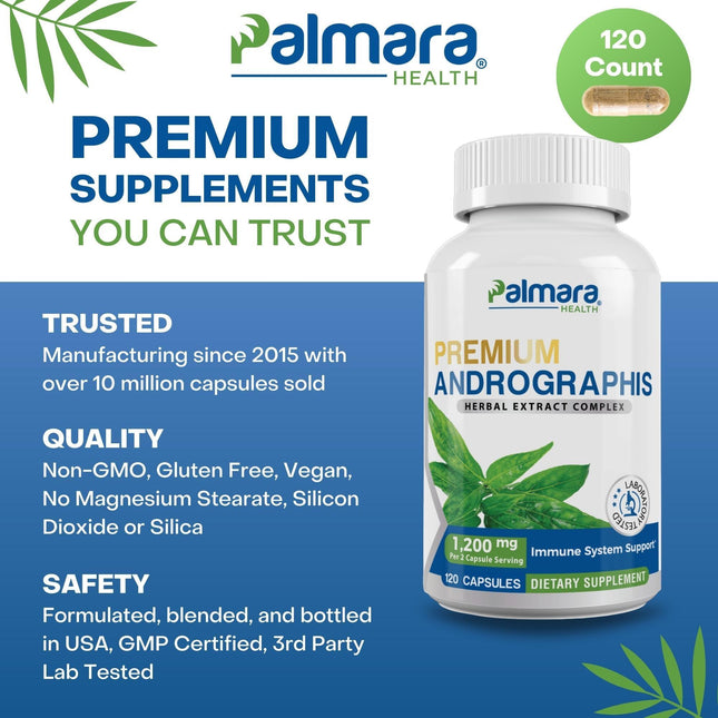 Palmara Health Premium Andrographis Extract by Natural Cure Labs - Vysn