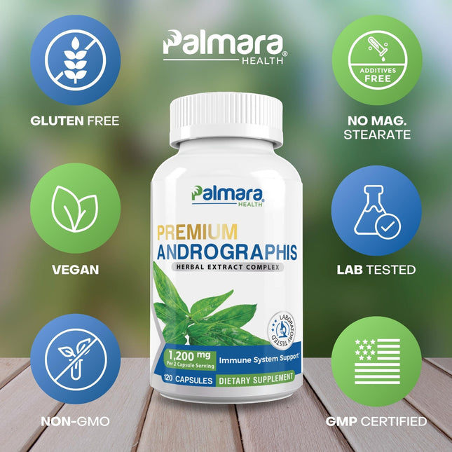 Palmara Health Premium Andrographis Extract by Natural Cure Labs - Vysn
