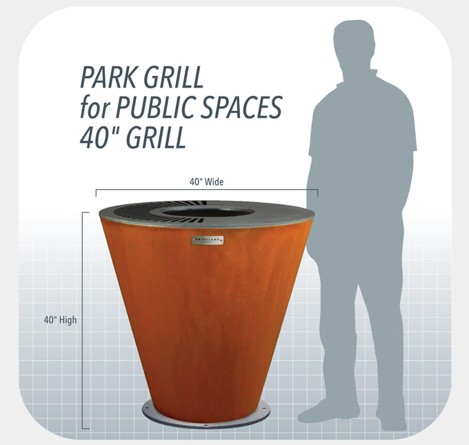 Park Grills For Public Spaces and High Traffic by Arteflame Outdoor Grills - Vysn