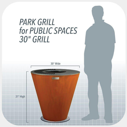Park Grills For Public Spaces and High Traffic by Arteflame Outdoor Grills - Vysn