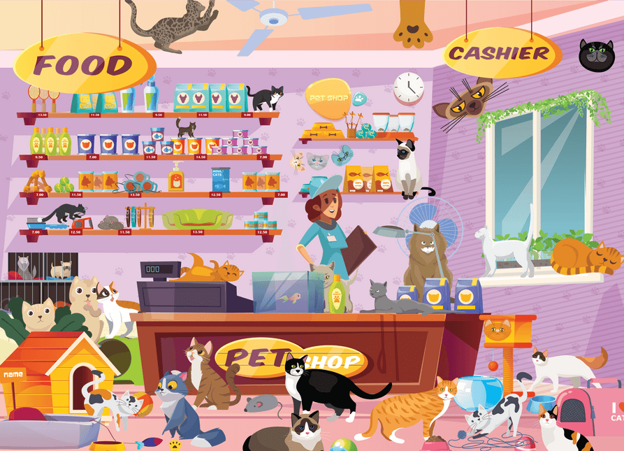 Pet Shop 500 Pieces Jigsaw Puzzles by Brain Tree Games - Jigsaw Puzzles - Vysn