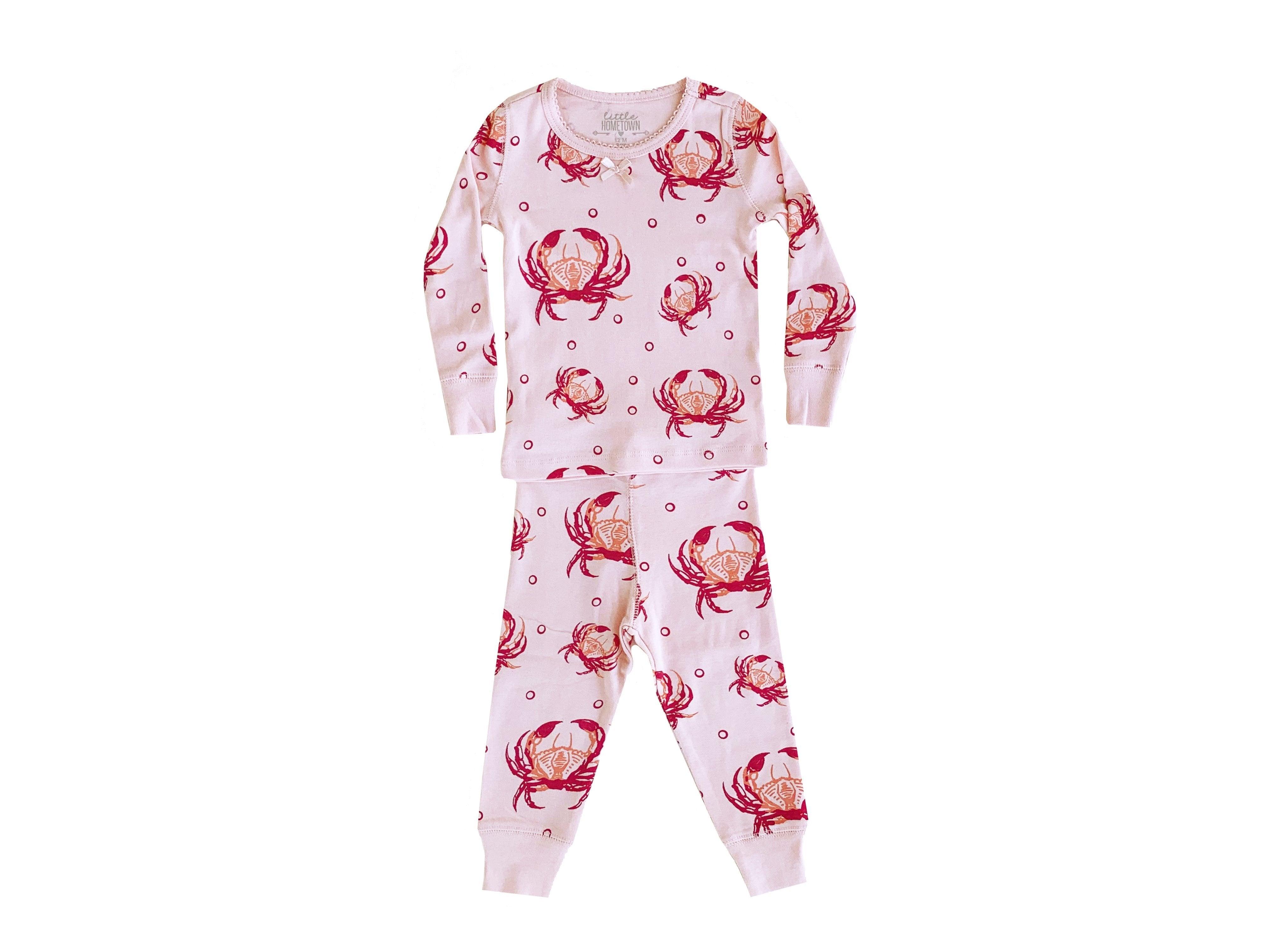 Pink Crab Pajamas by Little Hometown - Vysn