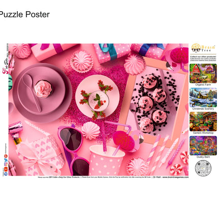 Pink Table Jigsaw Puzzles 500 Piece by Brain Tree Games - Jigsaw Puzzles - Vysn